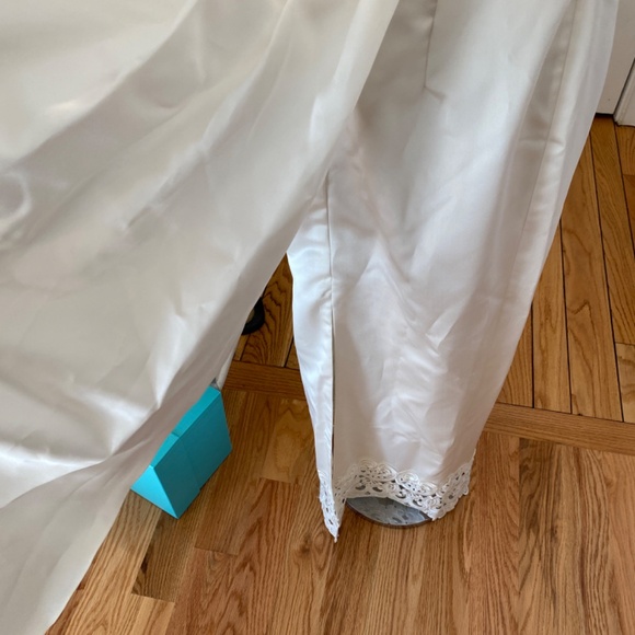 JESSICA MCCLINTOCK VINTAGE BRIDAL GOWN OFF WHITE - SIZE 10 - Picture 14 of 16